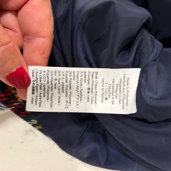 J.Crew Plaid Mini Skirt – Red Blue Cream – Classic Preppy – Size 18 - Picture 6 of 6